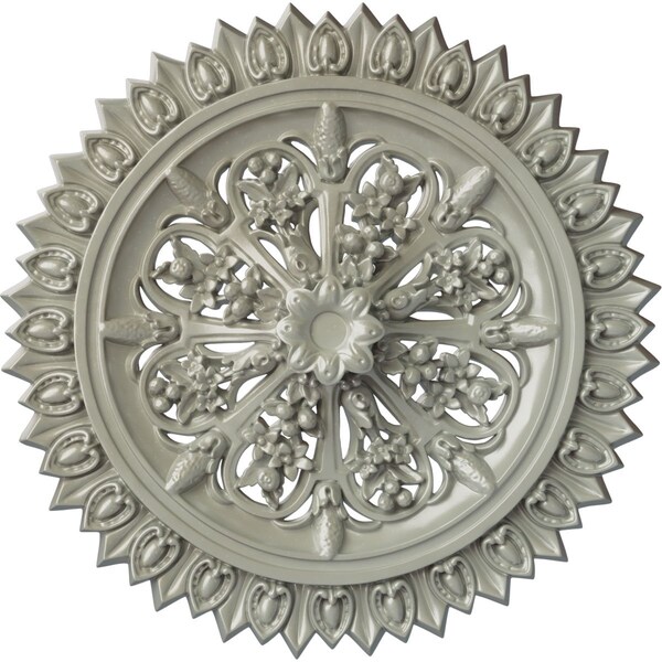 Ekena Millwork Lariah Ceiling Medallion (Fits Canopies up to 1 3/8"), 24 3/4"OD 1 3/8"ID x 3 1/4"P, Flash Copper CM24LAFCS - main